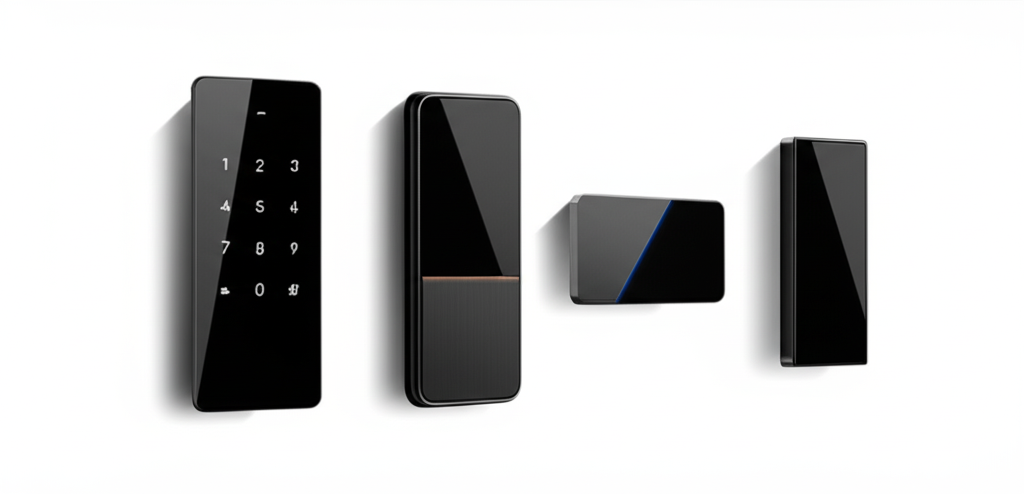 Comparativa de cerraduras inteligentes para puertas, con sistema biométrico y de código PIN para un control de acceso moderno